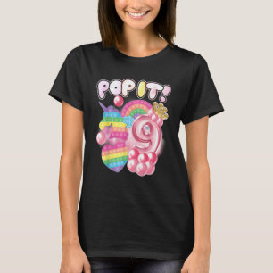 Niedlicher Unicorn Fidget Toys Pop Es bin ich 9 Mä T-Shirt