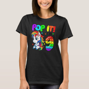 Niedlicher Unicorn Fidget Toys Pop Es bin ich 9 Mä T-Shirt
