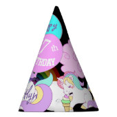 Niedlicher Unicorn-Gastgeschenk-Hut personalisiert Partyhütchen (Rechts)