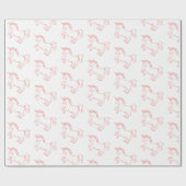 Niedlicher Unicorn Geschenkpapier (Flach)