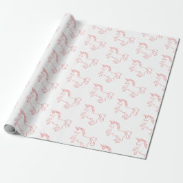 Niedlicher Unicorn Geschenkpapier