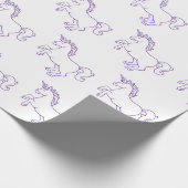 Niedlicher Unicorn Geschenkpapier (Ecke)