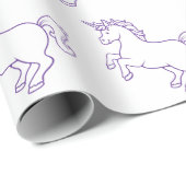 Niedlicher Unicorn Geschenkpapier (Rolleneckpunkt)