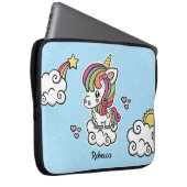 Niedlicher Unicorn Laptopschutzhülle (Vorne Rechts)