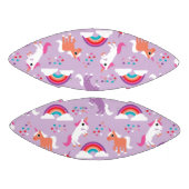 Niedlicher Unicorn-Regenbogen lila Football (Paneele)