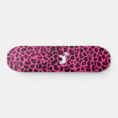Niedlicher Unicornrosa-Leoparddruck Skateboard (Horizontal)