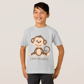 niedlicher Unisex-Kleiner Affe T - Shirt (Vorne ganz)