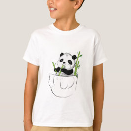 Niedlicher Unisexpanda in einem Taschen-T - Shirt