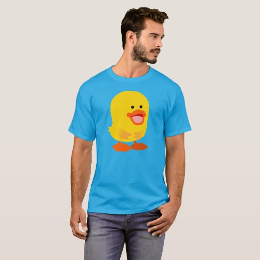 Niedlicher unschuldiger Cartoon Duckling T - Shirt (Vorne ganz)