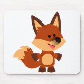 Niedlicher unschuldiger Cartoon Fox Mousepad (Vorne)