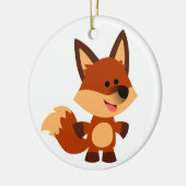 Niedlicher unschuldiger Cartoon Fox Ornament (Links)
