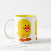 Niedlicher unschuldiger Cartoon Zweifarbige Tasse (Links)