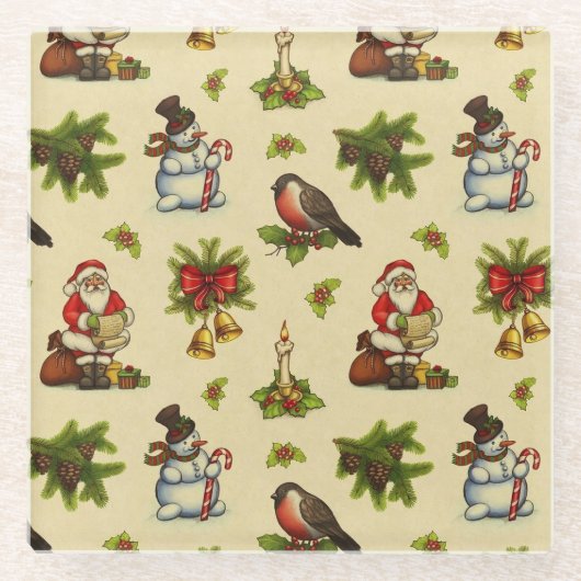 Niedlicher Untersetzer für Weihnachtselemente (Vorderseite)