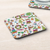 Niedlicher Untersetzer Schöne Weihnachtsklammer Ku (Linke Seite)