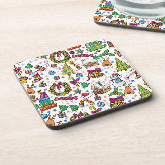 Niedlicher Untersetzer Schöne Weihnachtsklammer Ku (Linke Seite)