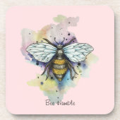 Niedlicher Untersetzer von Bienen und Regenbogen (Vorderseite)