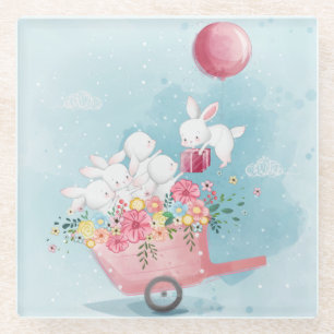 Niedlicher Untersetzer von Bunnies