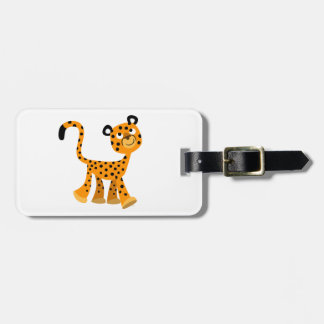 Niedlicher unverschämter Cartoon Cheetah Gepäckmar Gepäckanhänger