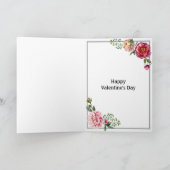 Niedlicher Urlaub am Valentinstag Karte (Innenseite)