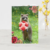 Niedlicher Urlaub am Valentinstag Karte (Gelbe Blume)