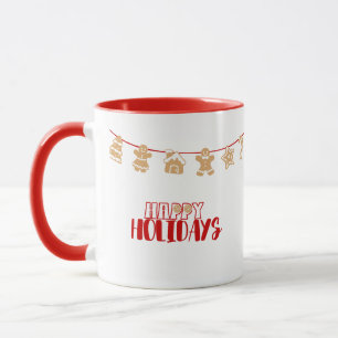 niedlicher Urlaub Cookie Banner Feiertag präsentie Tasse