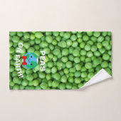 Niedlicher Urlaub "Peas on Earth" Handtuch (Handtuch)