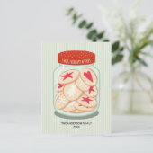 Niedlicher Urlaub wünscht Weihnachten Postkarte (Stehend Vorderseite)