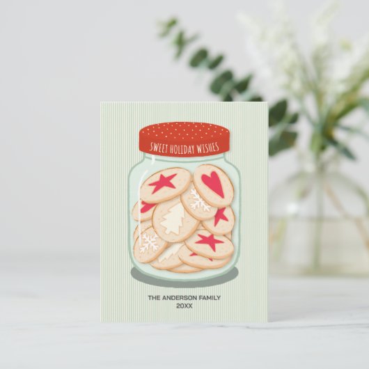 Niedlicher Urlaub wünscht Weihnachten Postkarte (Stehend Vorderseite)