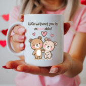 Niedlicher Valentinbär, Funny Valentine Couple Kaffeetasse