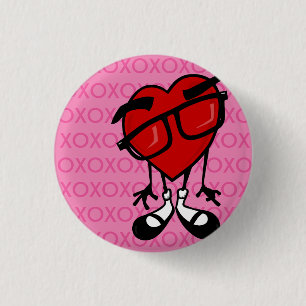 NIEDLICHER VALENTINE-TAG HERZHÜTTE UND KISSEN-SCHA BUTTON