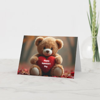 Niedlicher Valentiner Teddybär Karte