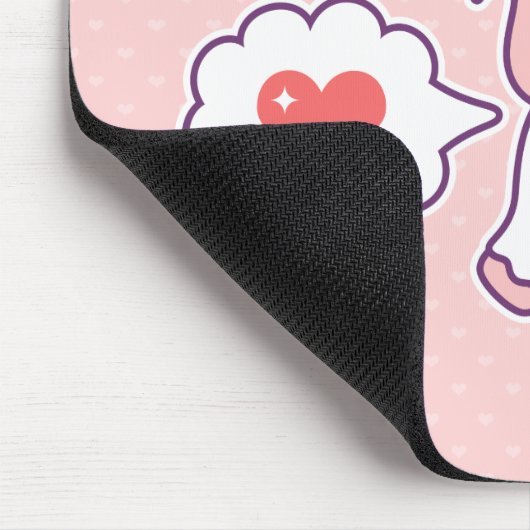 Niedlicher ValentineUnicorn Mousepad (Ecke)