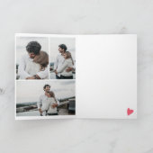 Niedlicher Valentinkaffee latte Angebot 3 Fotos Co Karte (Innenseite)