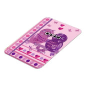 Niedlicher Valentinmagnet mit Cartoon-Eule Magnet (Linke Seite)