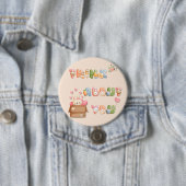 Niedlicher Valentinsknopf | Denken Sie über Sie na Button (Beispiel)