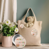 Niedlicher Valentinsknopf | Denken Sie über Sie na Button