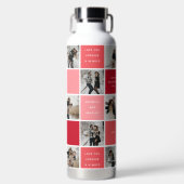 Niedlicher Valentinstag 10 Foto Grid Trinkflasche (Vorderseite)