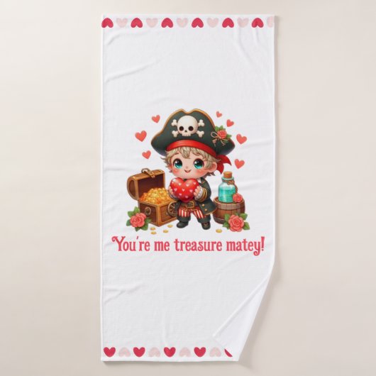 Niedlicher Valentinstag Badehandtuch (Badehandtuch)