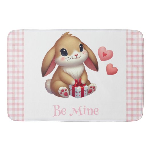 Niedlicher Valentinstag Badematte (Vorderseite)