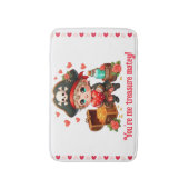 Niedlicher Valentinstag Badematte (Vorderseite Vertikal)