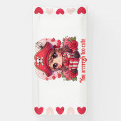 Niedlicher Valentinstag Banner (Vertikal)