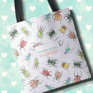 Niedlicher Valentinstag bei Käfer Tasche