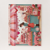 Niedlicher Valentinstag Blume Shop Puzzle (Vertikal)
