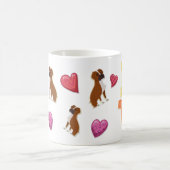 Niedlicher Valentinstag Boxer Lover Geschenk Kaffeetasse (Mittel)