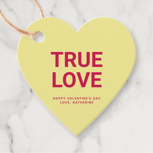 Niedlicher Valentinstag-Brauch Geschenkanhänger (Vorderseite)