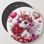 Niedlicher Valentinstag Button (Vorne & Hinten)