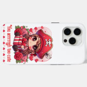 Niedlicher Valentinstag Case-Mate iPhone Hülle (Rückseite (Horizontal))