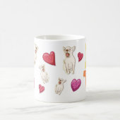 Niedlicher Valentinstag Chihuahua-Hund-Lover-Gesch Kaffeetasse (Mittel)