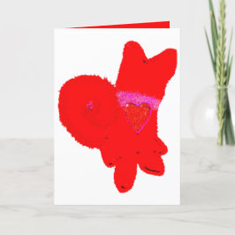 Niedlicher Valentinstag Dankeskarte