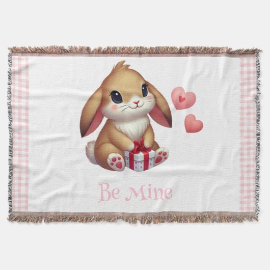 Niedlicher Valentinstag Decke (Vorderseite)